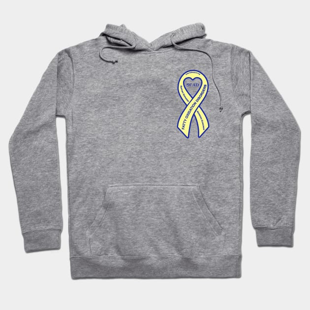 SCAD FOD Awareness Ribbon Hoodie by FOD Family Support Group